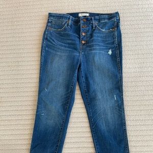 MADEWELL SKINNY HIGHRISE SZ30